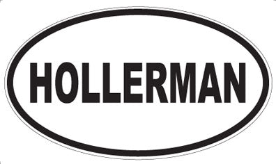 HOLLERMAN - Oval Magnet