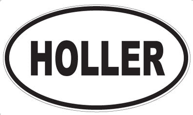 HOLLER - Oval Magnet