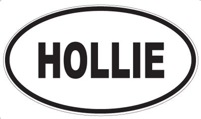 HOLLIE - Oval Sticker