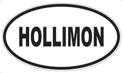 HOLLIMON - Oval Sticker