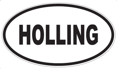 HOLLING - Oval Sticker
