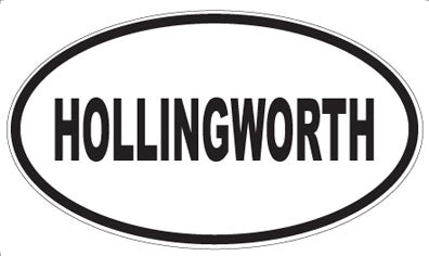 HOLLINGWORTH - Oval Sticker