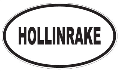 HOLLINRAKE - Oval Sticker