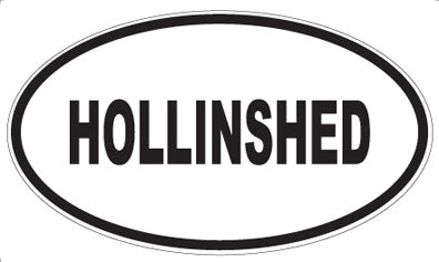 HOLLINSHED - Oval Magnet