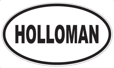 HOLLOMAN - Oval Magnet