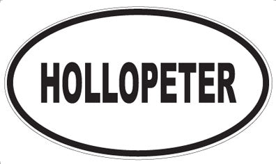 HOLLOPETER - Oval Magnet