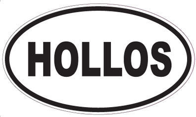 HOLLOS - Oval Sticker