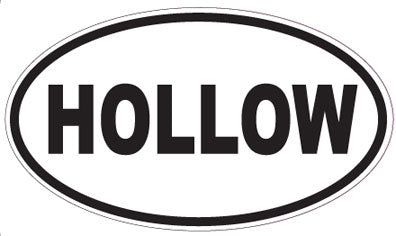 HOLLOW - Oval Sticker