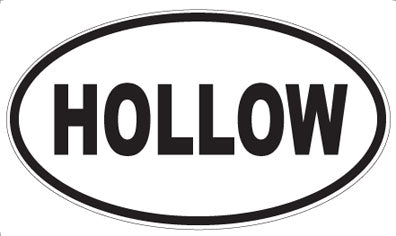 HOLLOW - Oval Magnet