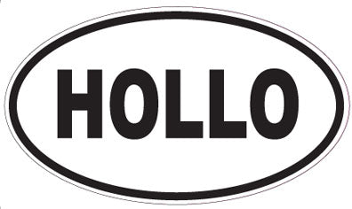 HOLLO - Oval Magnet