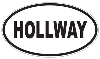 HOLLWAY - Oval Sticker