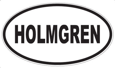 HOLMGREN - Oval Magnet