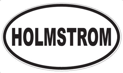 HOLMSTROM - Oval Sticker