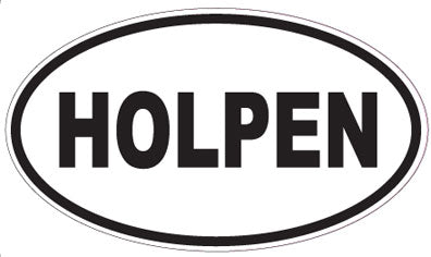 HOLPEN - Oval Sticker