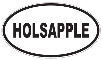 HOLSAPPLE - Oval Magnet