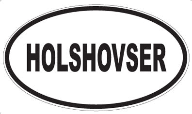 HOLSHOVSER - Oval Magnet