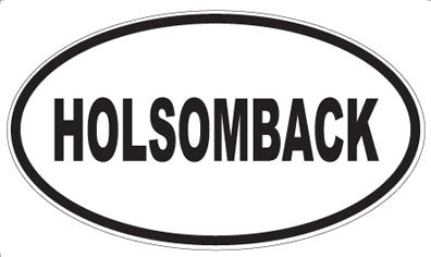 HOLSOMBACK - Oval Magnet