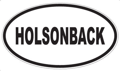 HOLSONBACK - Oval Magnet