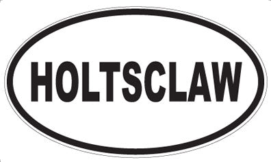HOLTSCLAW - Oval Sticker