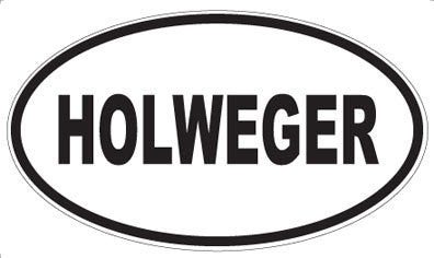 HOLWEGER - Oval Sticker