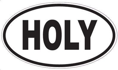 HOLY - Oval Sticker