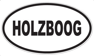 HOLZBOOG - Oval Sticker