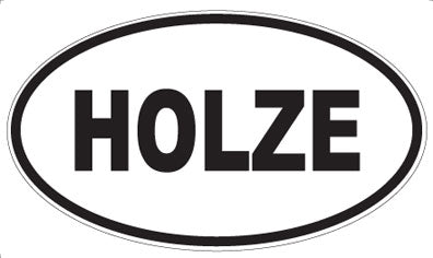 HOLZE - Oval Sticker