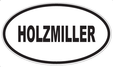 HOLZMILLER - Oval Sticker