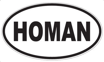 HOMAN - Oval Magnet