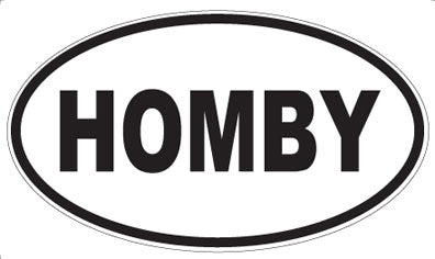 HOMBY - Oval Magnet