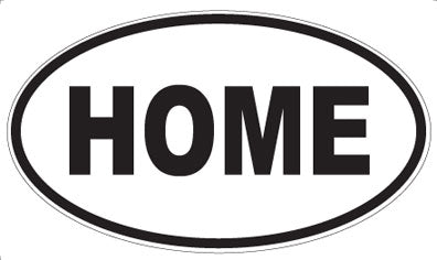 HOME - Oval Magnet