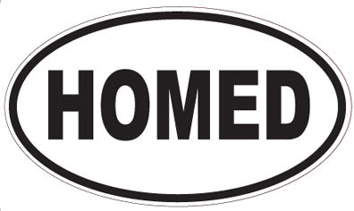 HOMED - Oval Magnet