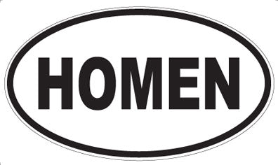HOMEN - Oval Magnet