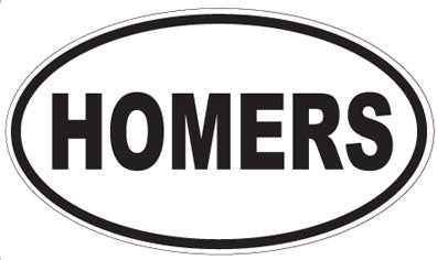 HOMERS - Oval Sticker