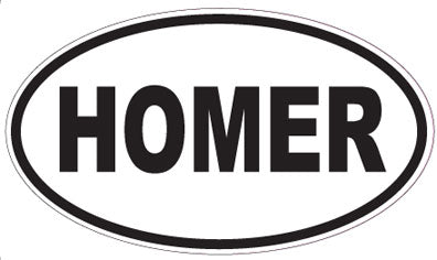 HOMER - Oval Magnet