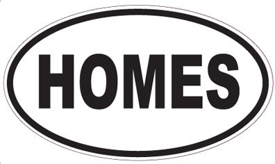 HOMES - Oval Sticker