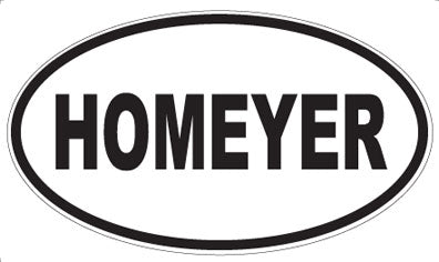 HOMEYER - Oval Sticker