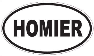 HOMIER - Oval Sticker