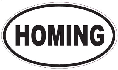 HOMING - Oval Sticker