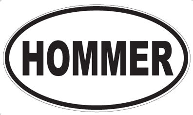 HOMMER - Oval Magnet