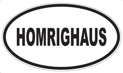 HOMRIGHAUS - Oval Magnet