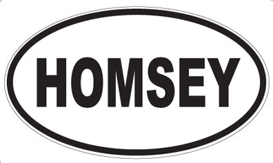 HOMSEY - Oval Magnet