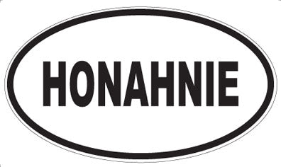 HONAHNIE - Oval Sticker