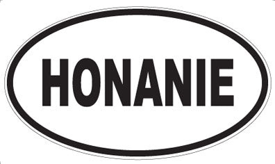 HONANIE - Oval Magnet