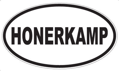 HONERKAMP - Oval Sticker