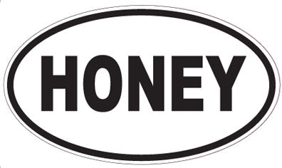 HONEY - Oval Sticker