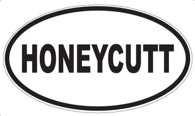 HONEYCUTT - Oval Sticker