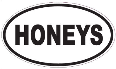 HONEYS - Oval Sticker