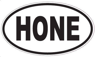 HONE - Oval Sticker