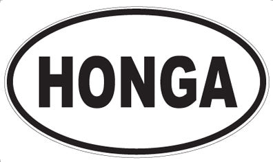 HONGA - Oval Magnet